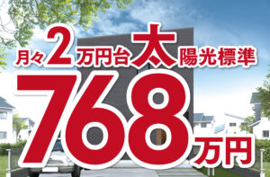 768万円の新築戸建てプラン登場！